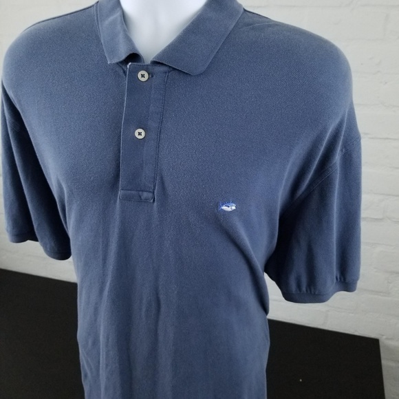 SOUTHER TIDE Blue Cotton Skipjack Polo Sz XL - Picture 6 of 8